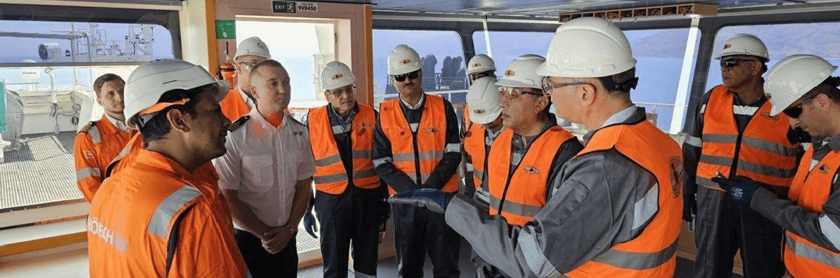 During His Tour of SUMED Petroleum Port in Ain Sokhna